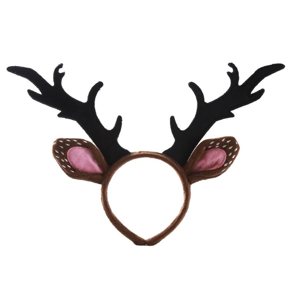 Reindeer Antlers Headband - ファッショナブルな光沢のあるクリスマスヘッドバンド、エルクボール、鹿の角ヘアバンド、ヘアアクセサリー、雪の結晶、トナカイヘアフープ、家族お揃い