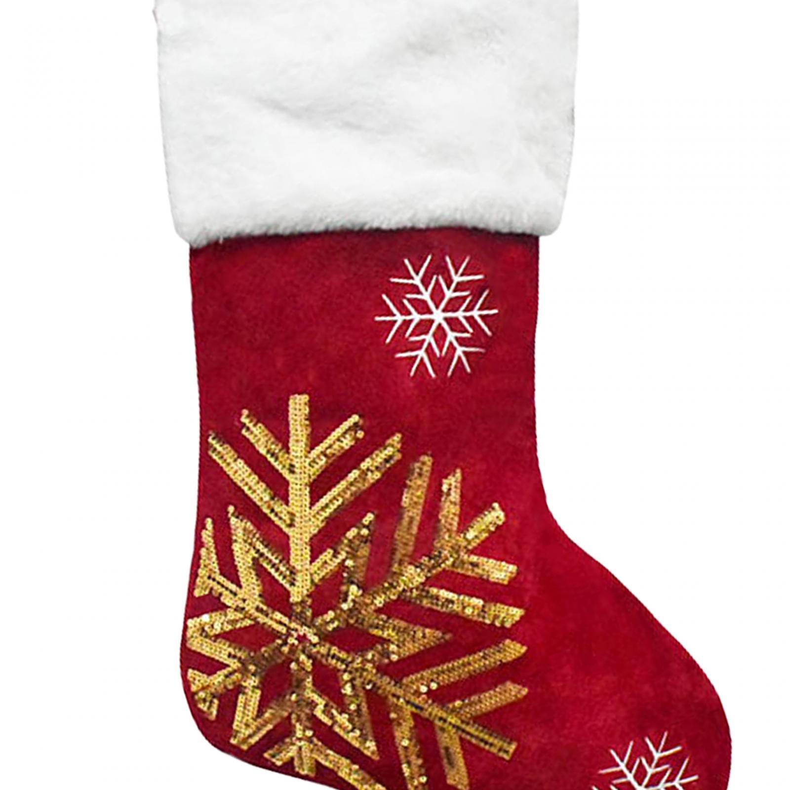 Christmas Stocking Hanging - クリスマスの吊り下げ式ストッキング、クリスマスの暖炉用ソックス、ホリデーストッキング