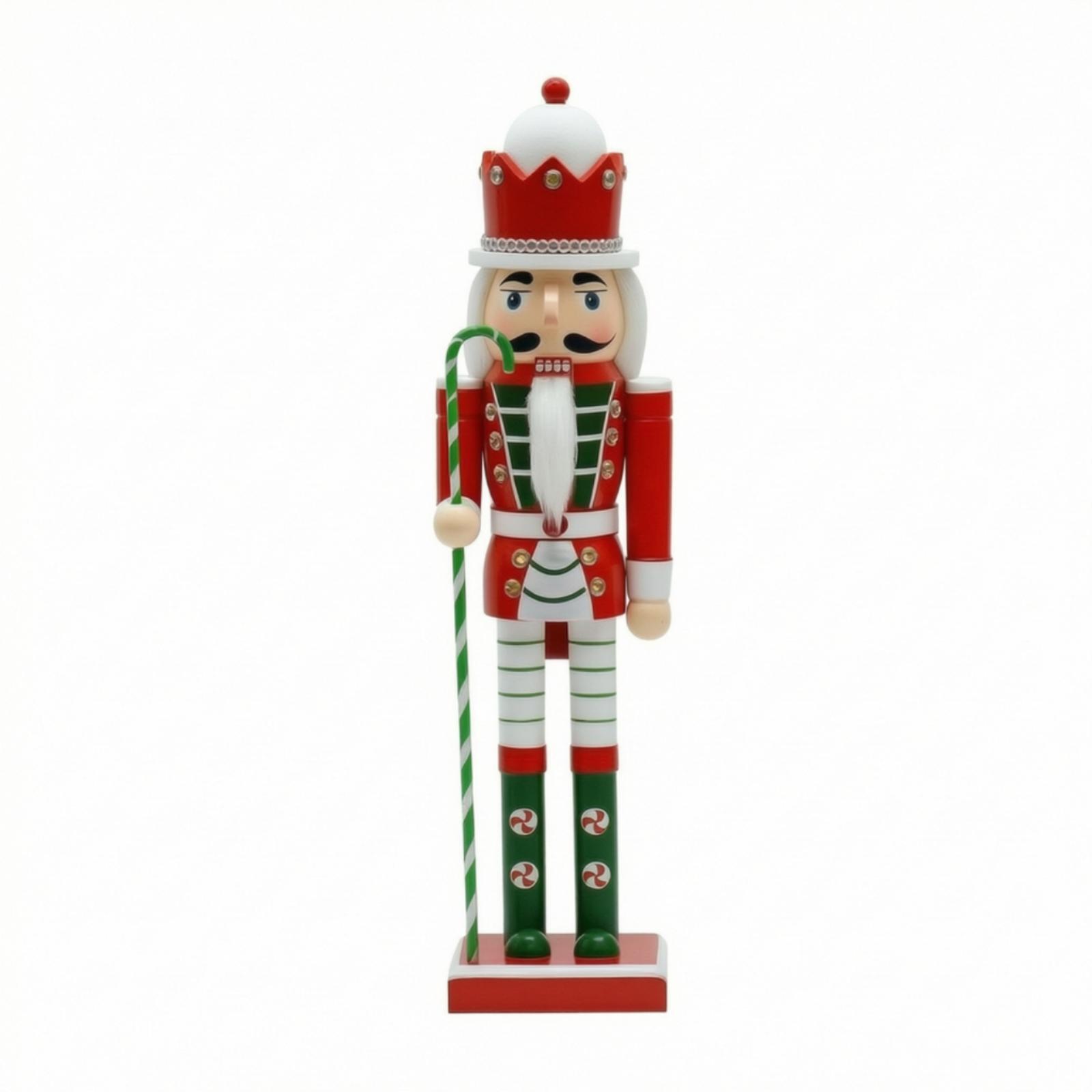 Nutcracker Figurine - クリスマスくるみ割り人形 テーブルトップくるみ割り人形 フィギュア 絵付け装飾