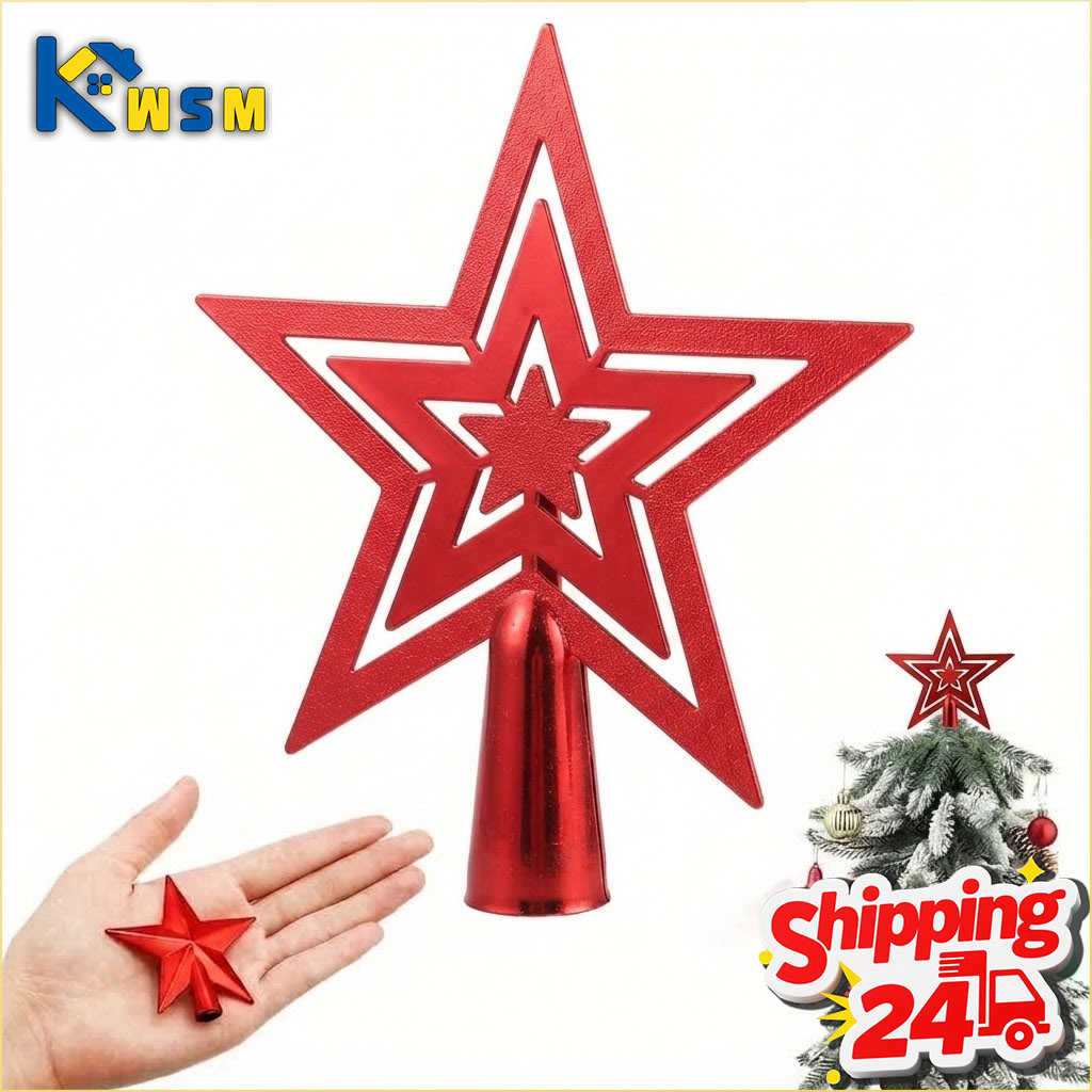 1-20個入り クリスマスツリートッパースター ゴールデン  - Star Tree Topper のレビューと価格