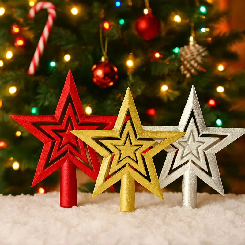 1-20個入り クリスマスツリートッパースター ゴールデン  - Star Tree Topper のレビューと価格