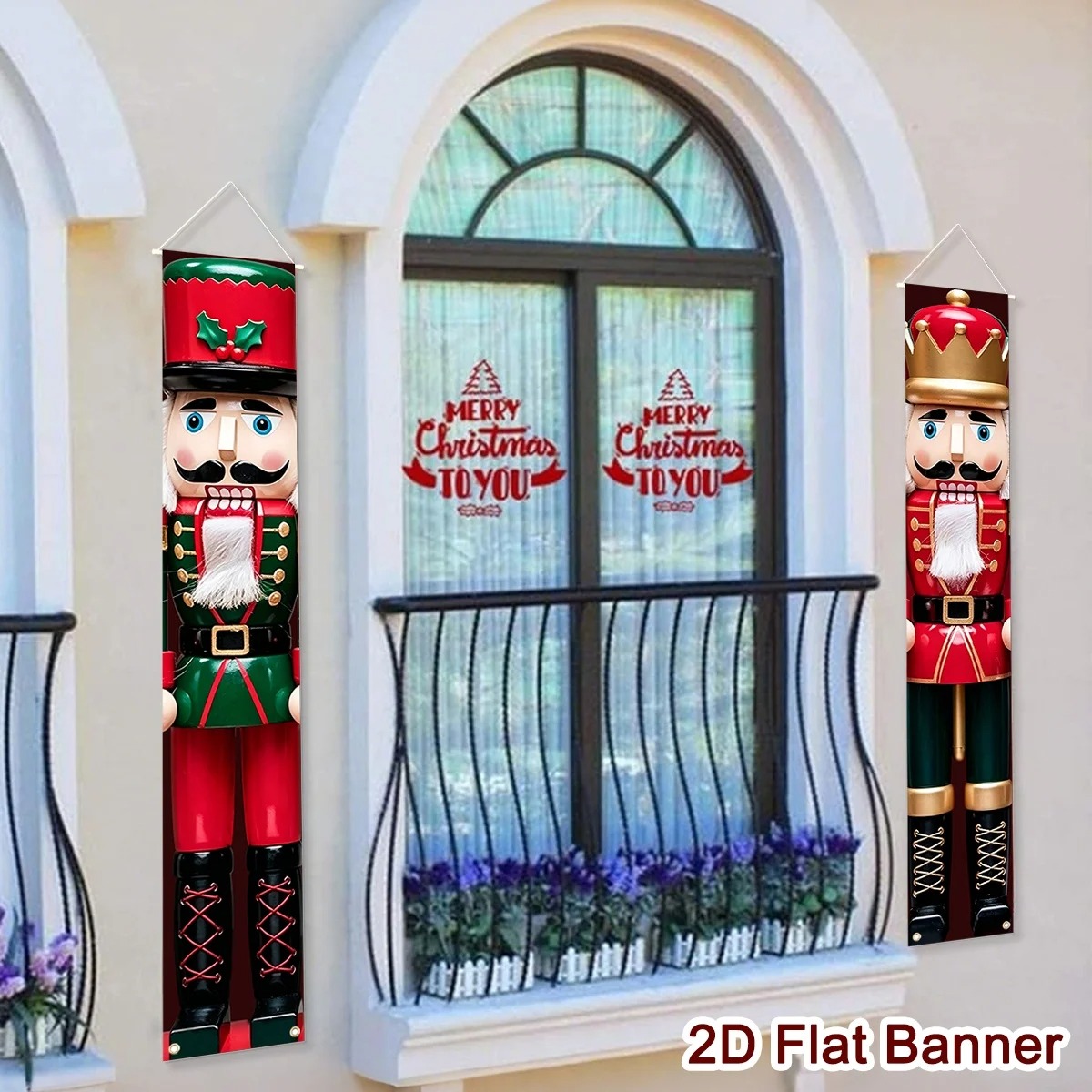 クリスマスポーチバナーセット 兵士くるみ割り人形 縦型ドアカ - Nutcracker Figurine のレビューと価格