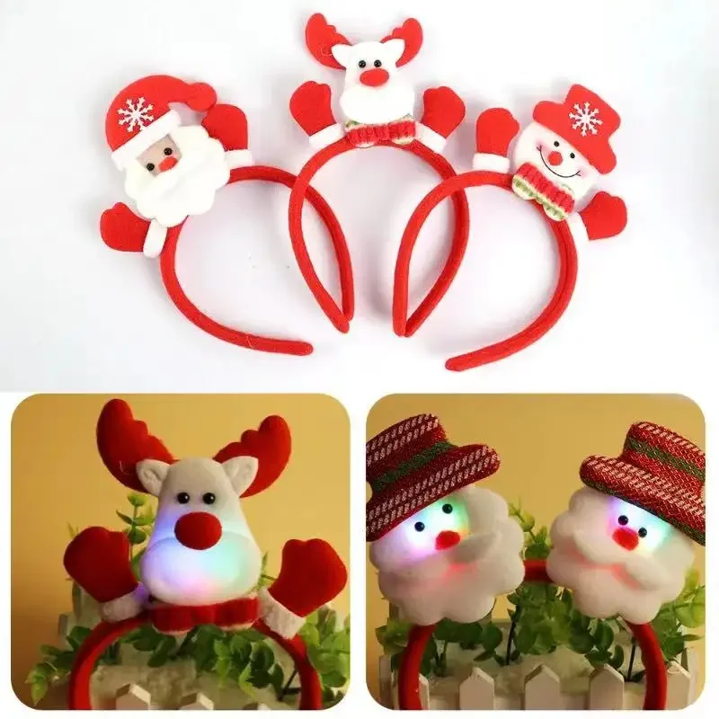 LED光るトナカイの角のヘッドバンド サンタクロース クリス - Reindeer Antlers Headband のレビューと価格