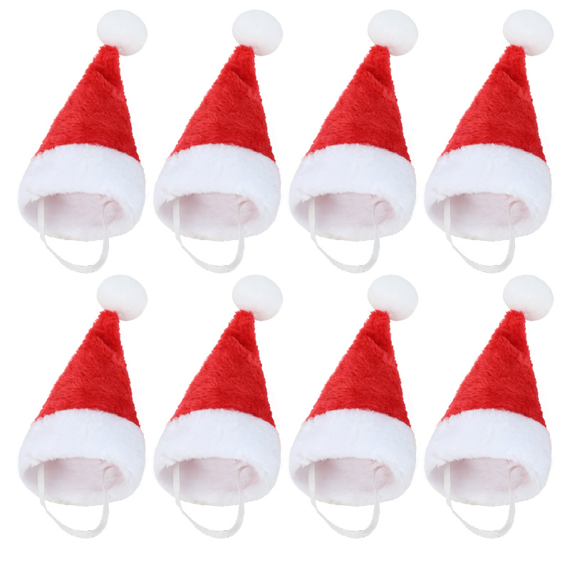 クリスマスペット用サンタ帽子 赤いぬいぐるみ製 ソフトなホリ - Santa Hat Plush のレビューと価格