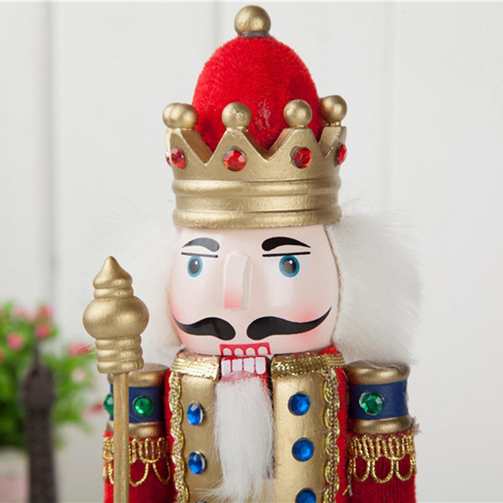 手描きの木製くるみ割り人形兵士モデル、正方形の台座付き、子供 - Nutcracker Figurine のレビューと価格