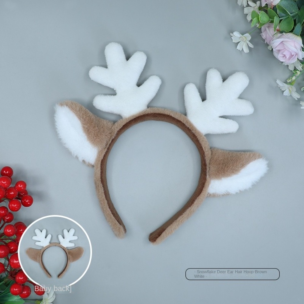 ソフトクリスマスヘッドバンドふわふわコスプレ小道具鹿耳ヘアフ - Reindeer Antlers Headband のレビューと価格