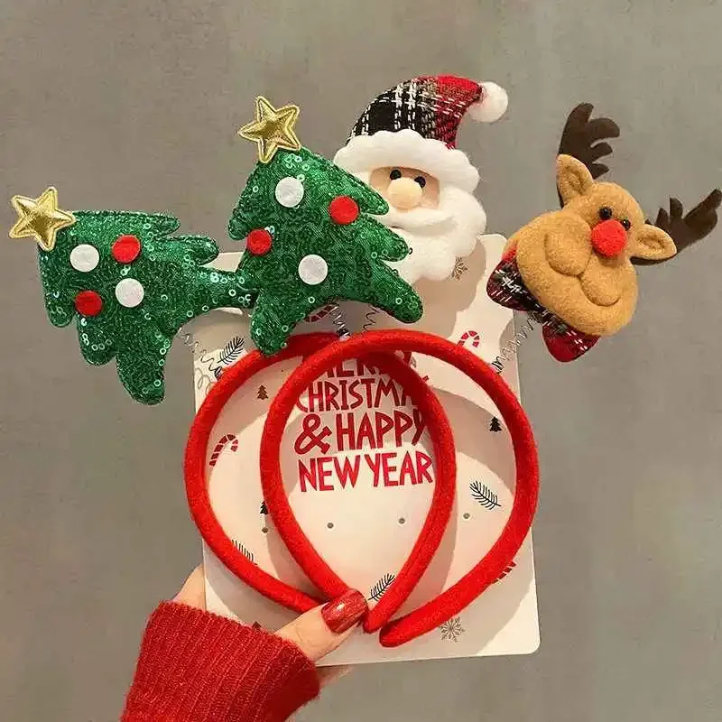 10 個クリスマスヘアバンドパーティークリスマス枝角ヘッドバ - Reindeer Antlers Headband のレビューと価格