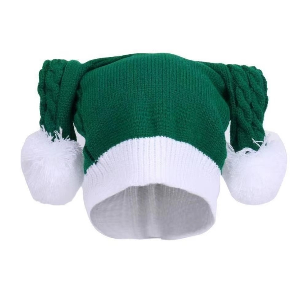 かわいいクリスマスニット帽、暖かいぬいぐるみボール付きサンタ - Santa Hat Plush のレビューと価格