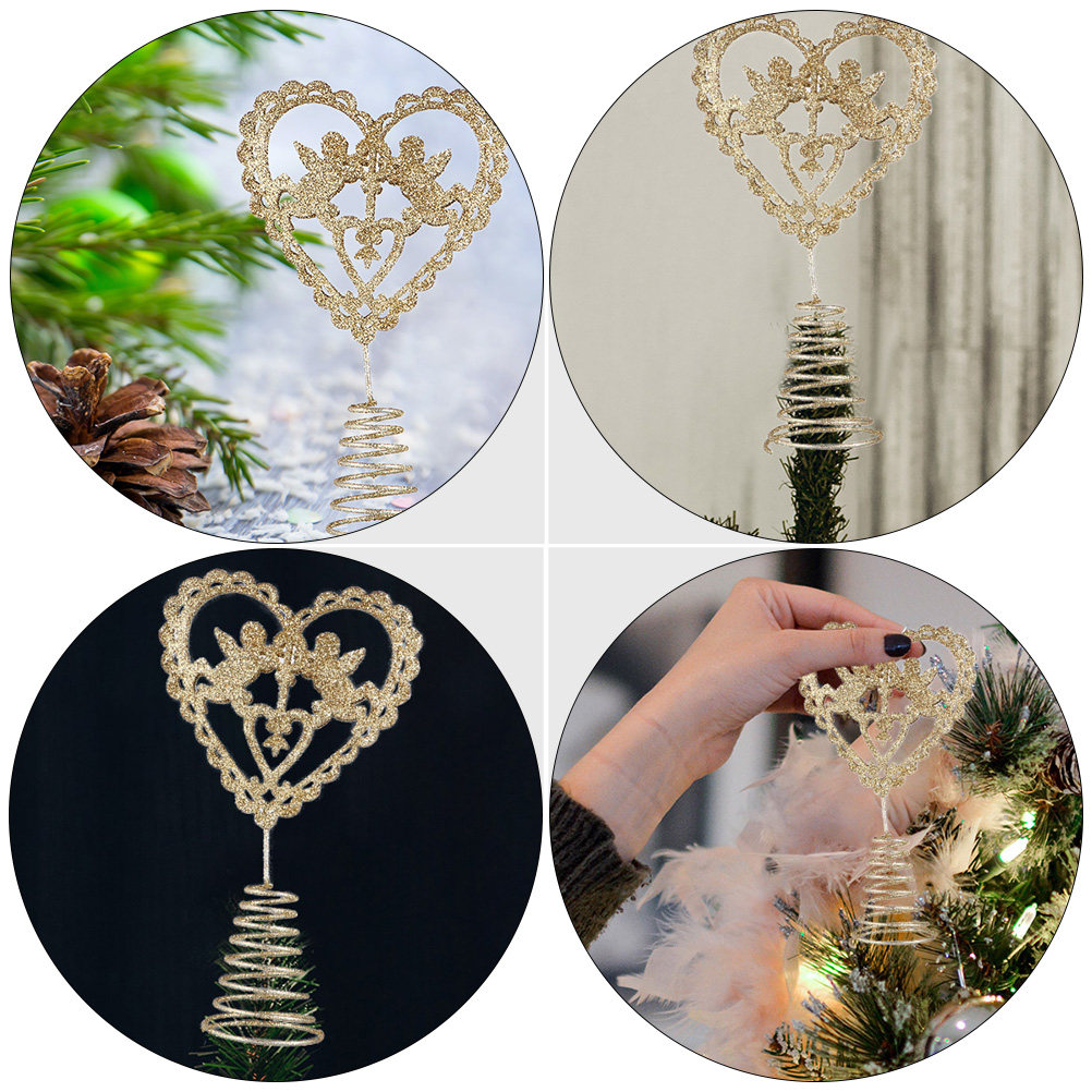 2個入り クリスマスツリー ハート型 クリスマスツリートッパ - Star Tree Topper のレビューと価格