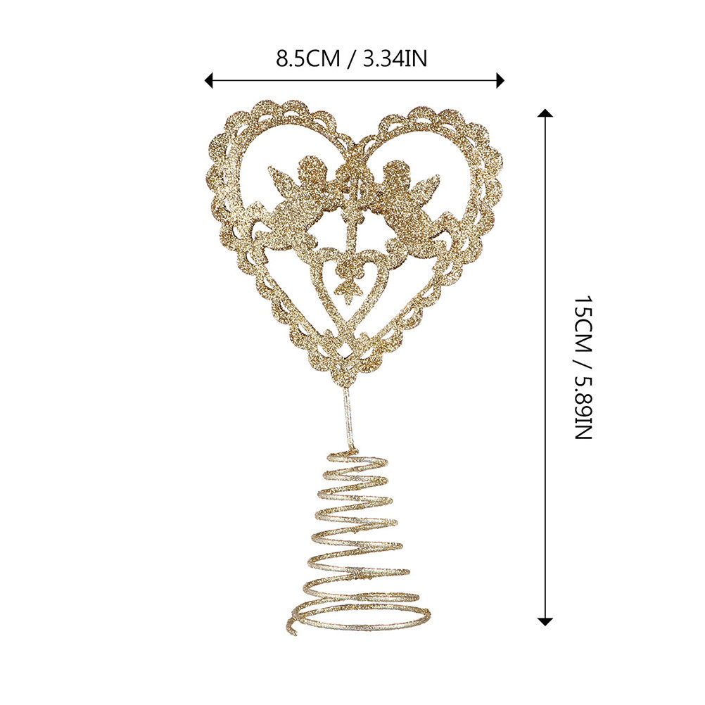 2個入り クリスマスツリー ハート型 クリスマスツリートッパ - Star Tree Topper のレビューと価格