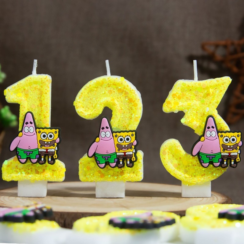 スポンジボブスクエアパンツ デジタルナンバーケーキキャンドル - Holiday Candle Set のレビューと価格