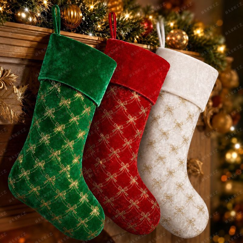 新しいクリスマスストッキングオーナメント、クリスマスツリー吊 - Christmas Stocking Hanging のレビューと価格