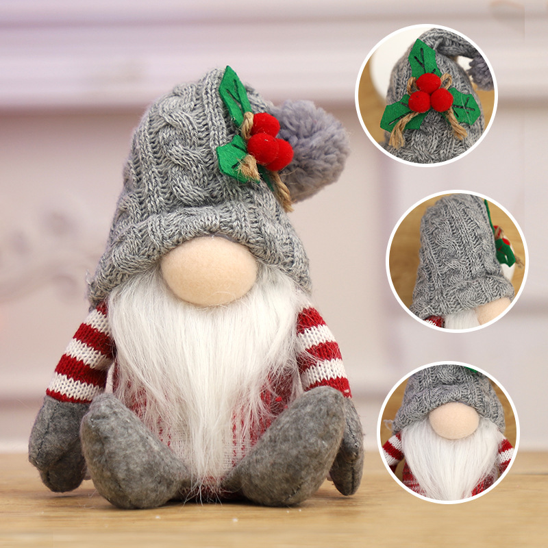 2個セット クリスマス フェイスレス ノーム人形 ニット帽  - Santa Hat Plush のレビューと価格