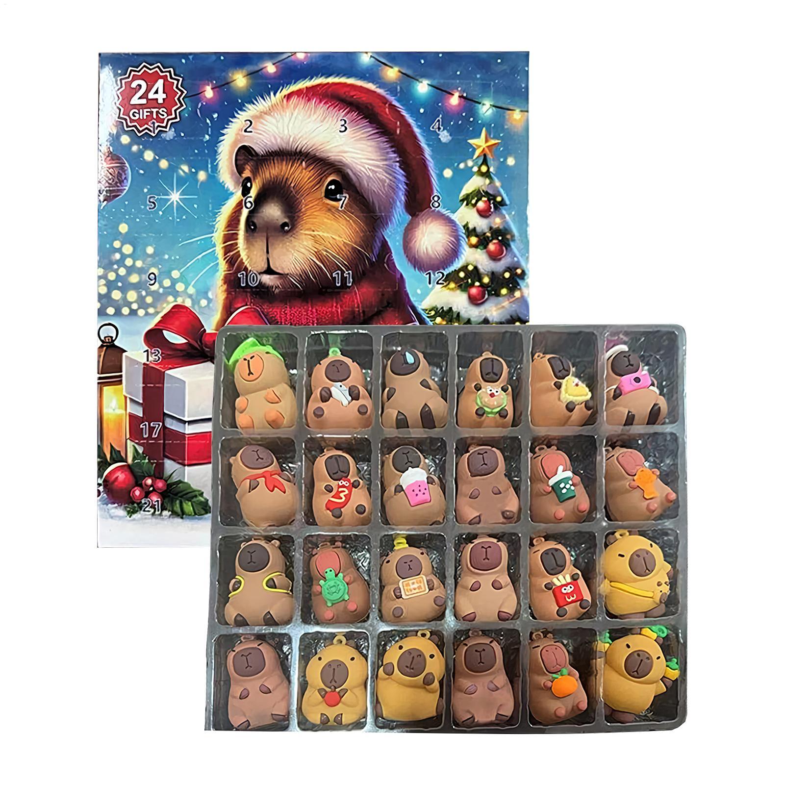 新しいカピバラのクリスマスアドベントカレンダー。ミニチュア人 - Advent Calendar Gift のレビューと価格