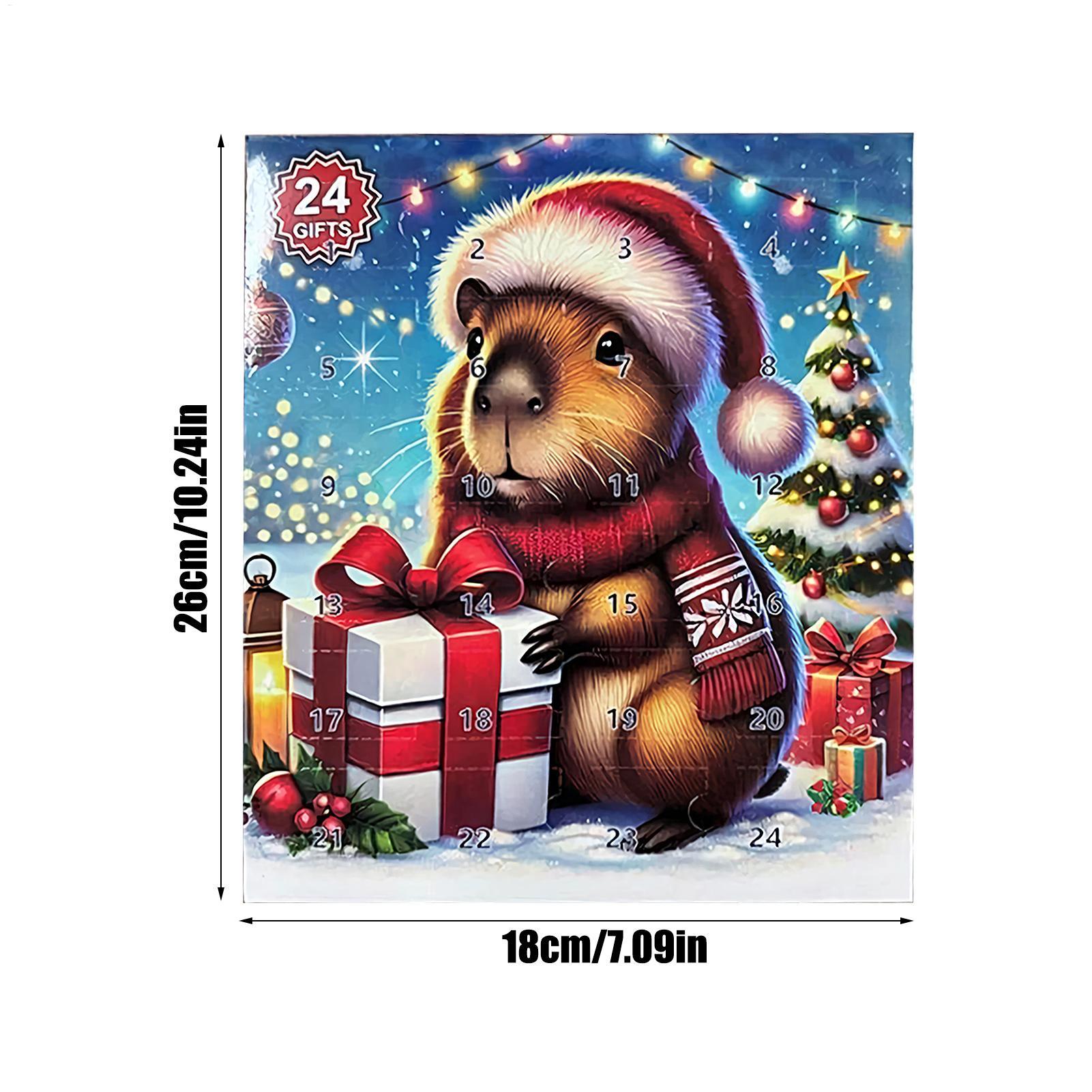 新しいカピバラのクリスマスアドベントカレンダー。ミニチュア人 - Advent Calendar Gift のレビューと価格